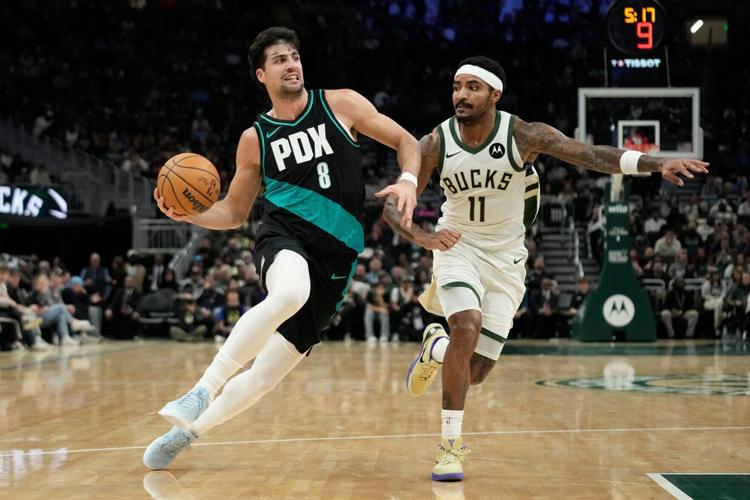 Trail Blazers Bucks Basketball
