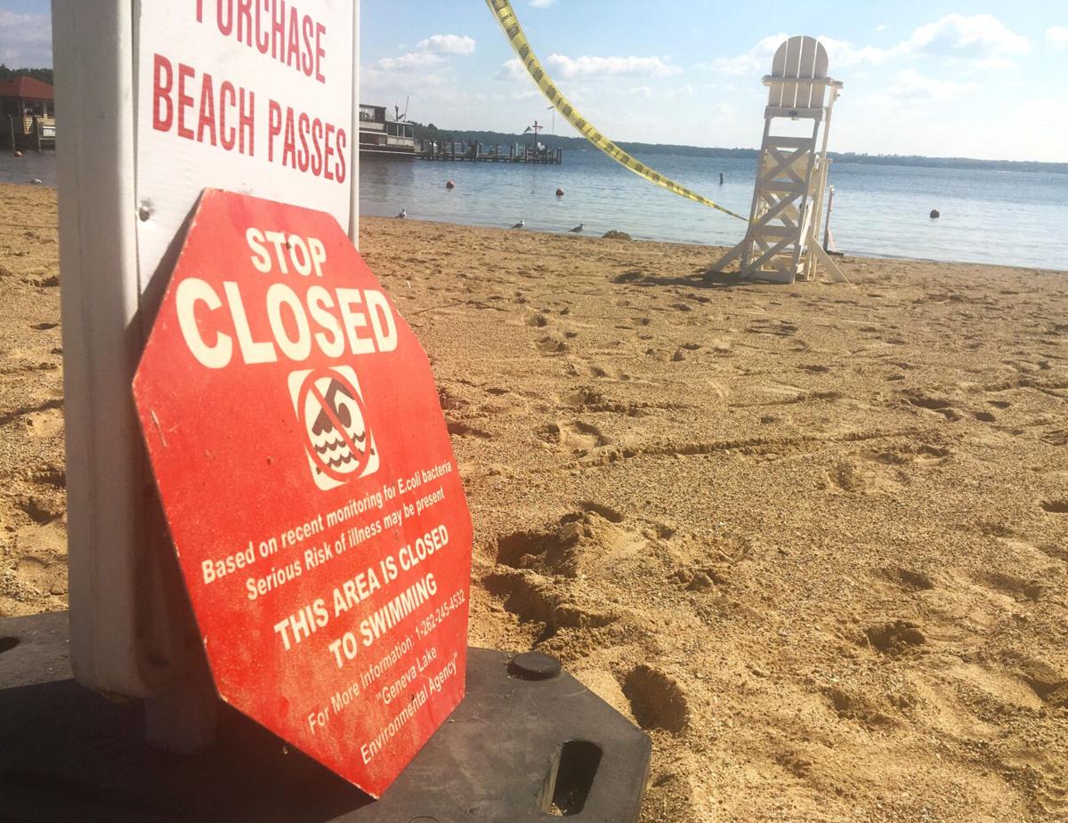 Aug. 15-16 beach closure at east end of Lake Geneva Beach near The Riviera