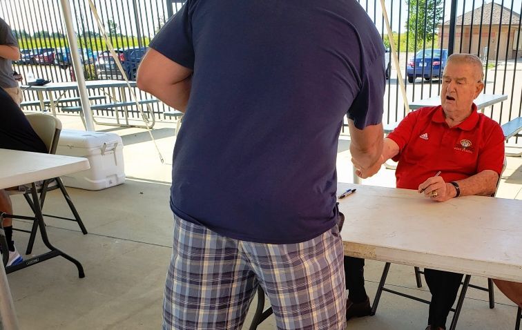 Whitey Herzog at Corn Crib