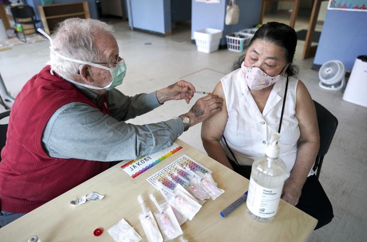 Bernhardt giving shot to Lor