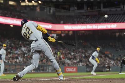 Brewers Giants Baseball