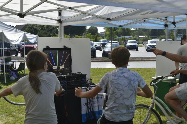 YMCA students pedal