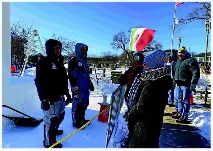 TEAMS CREATE SNOWY WORKS OF ART