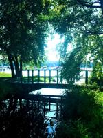 Southwick Creek empties into Geneva Lake