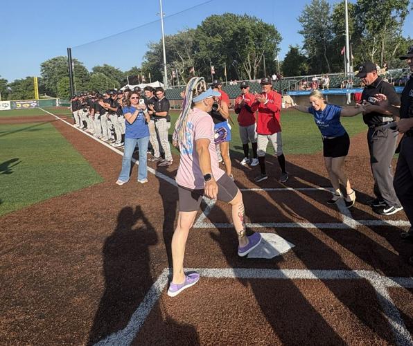 Kolar throws a pitch at Kingfish game