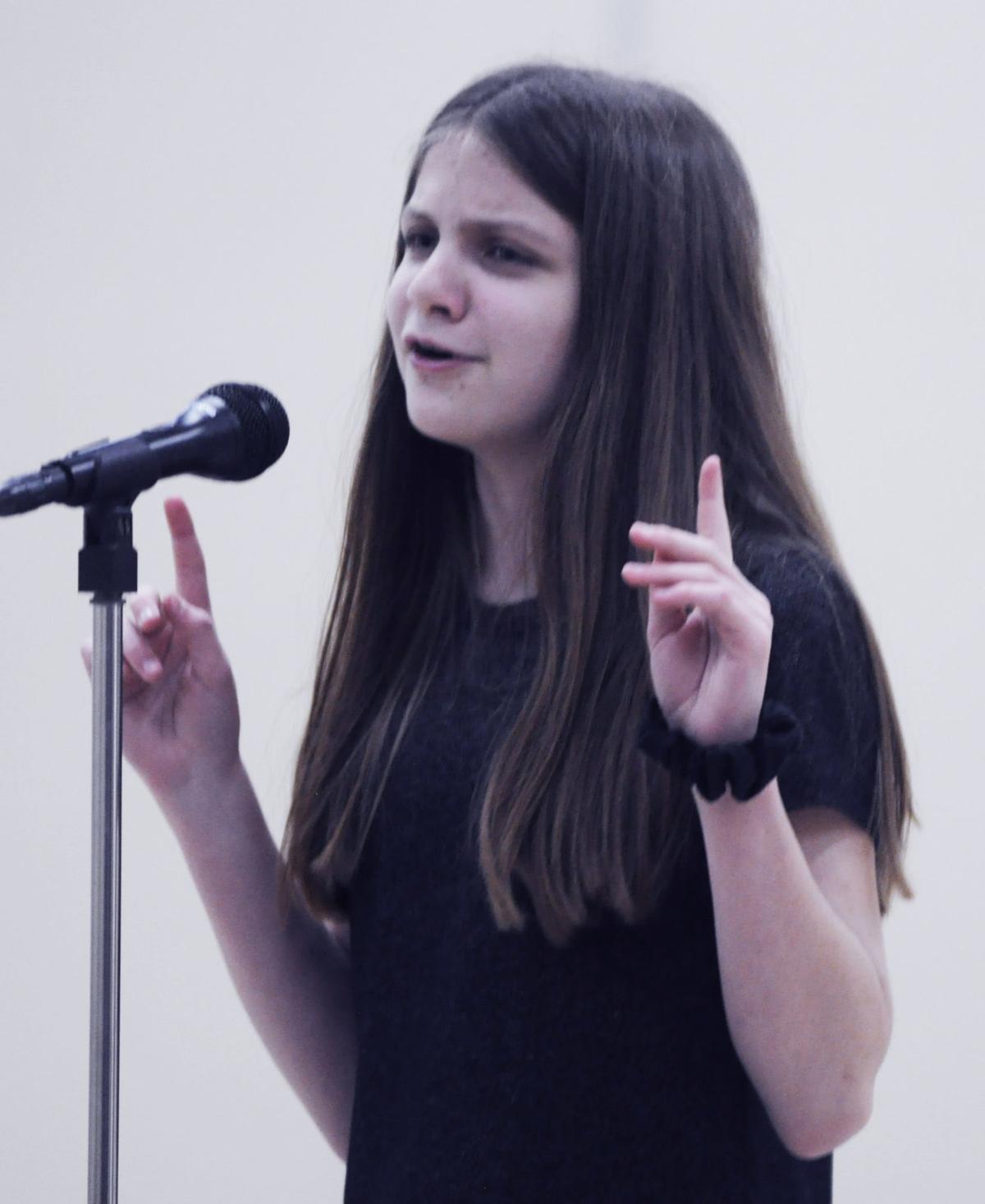 Tori Luczkowski singer Brookwood Middle School talent show