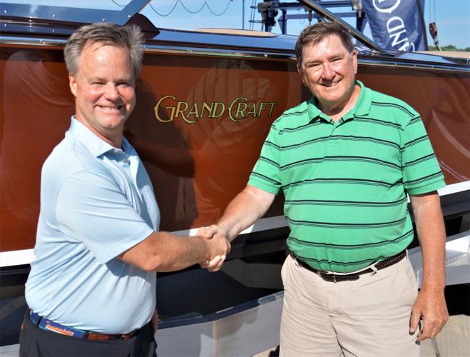Grand Craft president and CEO Patrick Gallagher with company founder Steve Northuis