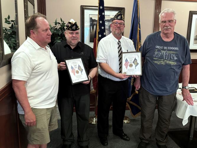 American Legion membership recognitions for Michael Long and Dennis Janis