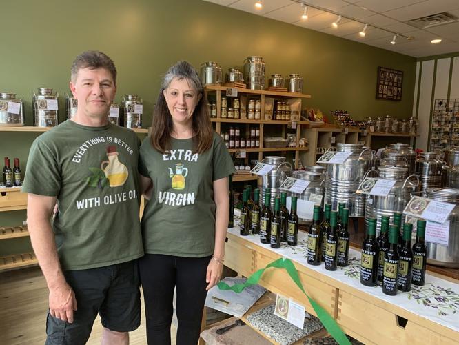 Michael and Bonnie Bregantini offer a variety of flavors of olive oils and balsamic vinegars to their customers