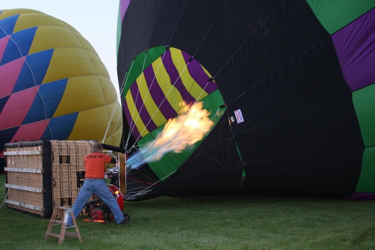 Heating up the balloon