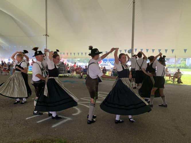 German-style dancing is one of the highlights of Das Fest USA