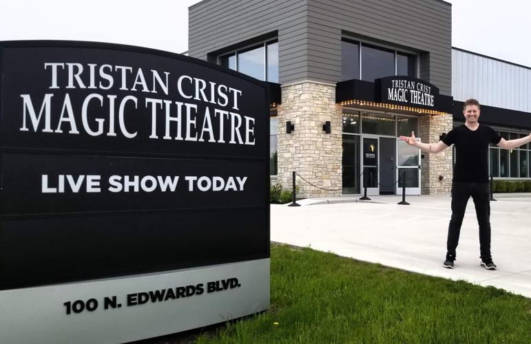 Tristan Crist at front entrance