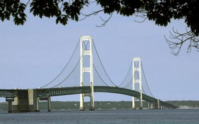 Straits of Mackinac Bridge, AP generic file photo