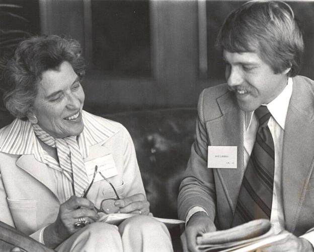 Kathryn Clarenbach - with son, David