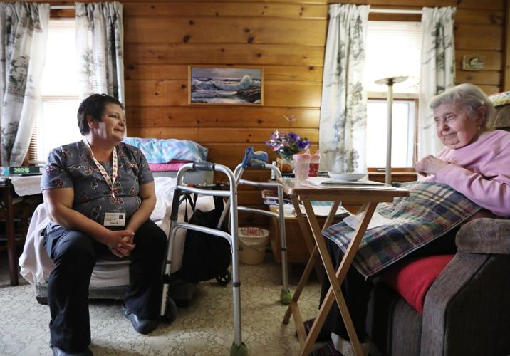 Tammy with Frances in Eagle River