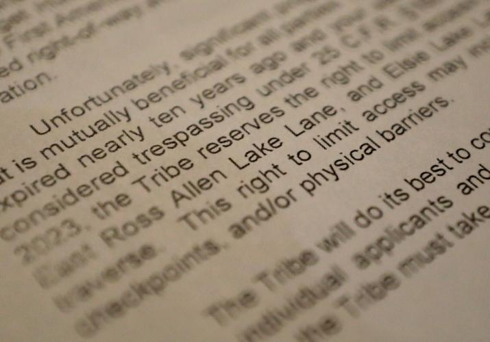 The barricades of Lac du Flambeau