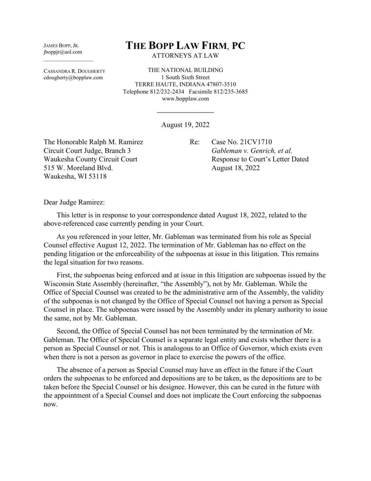 James Bopp court filing
