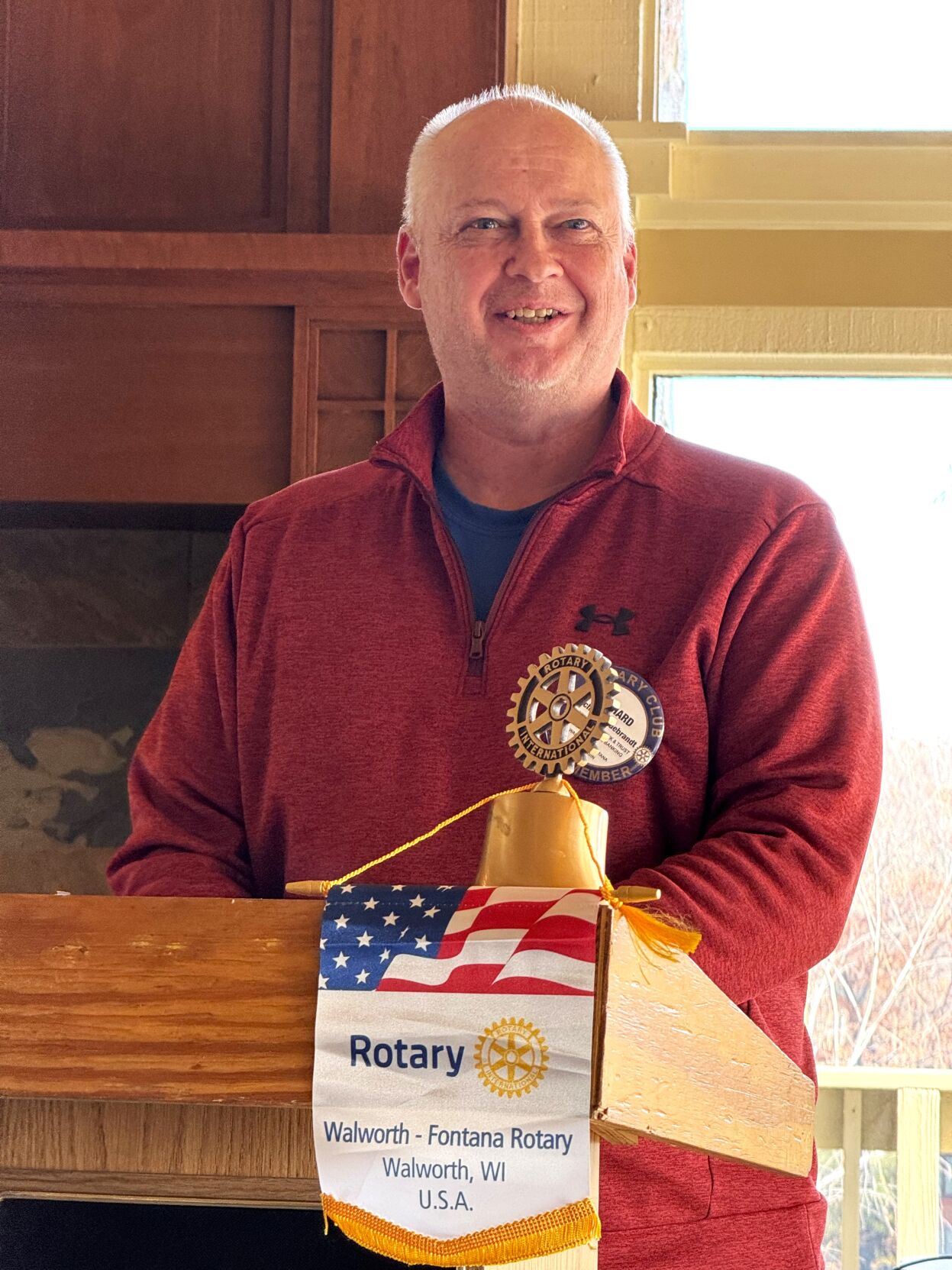 2023-2024 Geneva Lake West Rotary Club President Rich Hildebrandt
