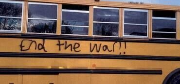 Buses vandalized