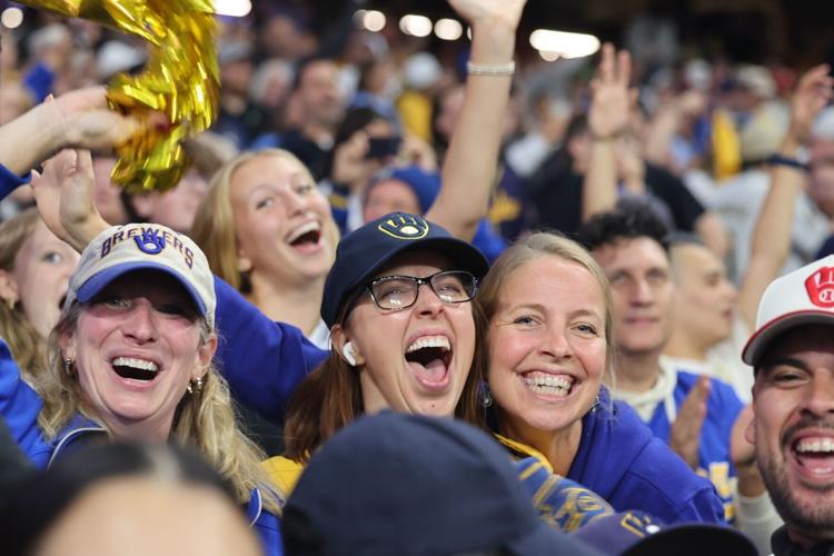 Brewers fans celebrate