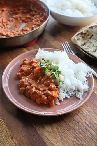Making masala with chickpeas instead of chicken is an easy way to get more fiber in your diet.