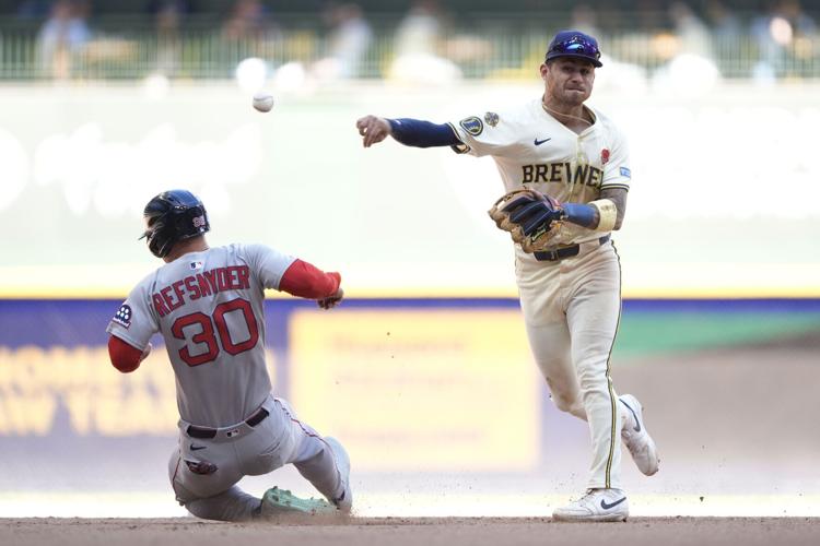 Red Sox Brewers Baseball