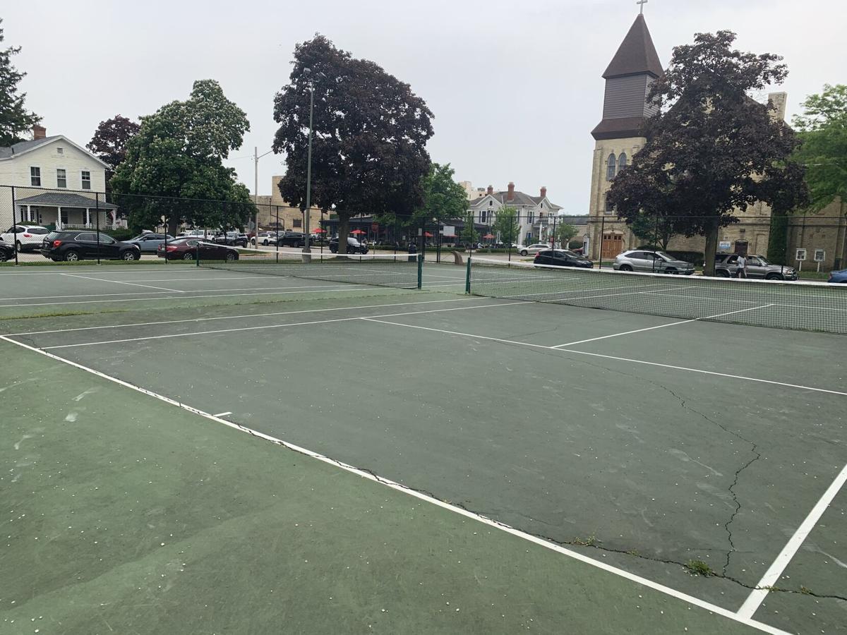 Lake Geneva officials are considering designated the tennis courts at the Maple Park playground for tennis only