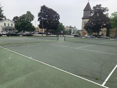 Lake Geneva officials are considering designated the tennis courts at the Maple Park playground for tennis only