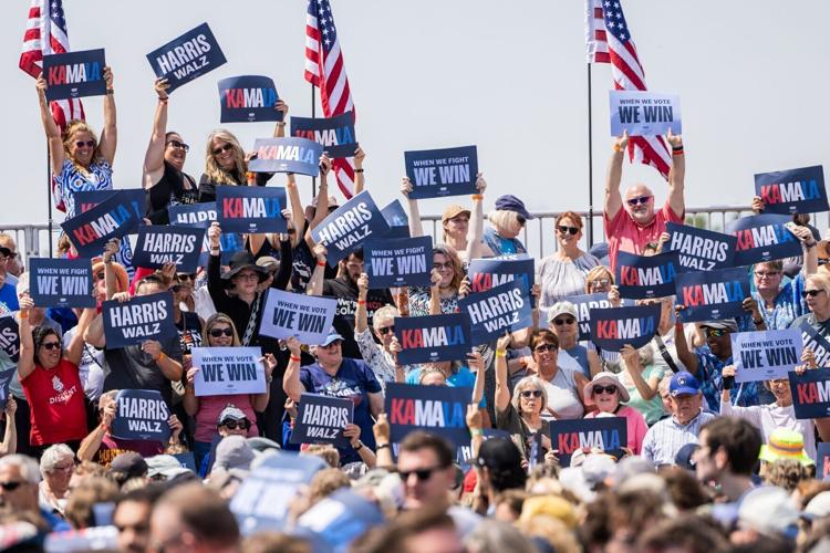Kamala Harris and Tim Walz rally in Eau Claire