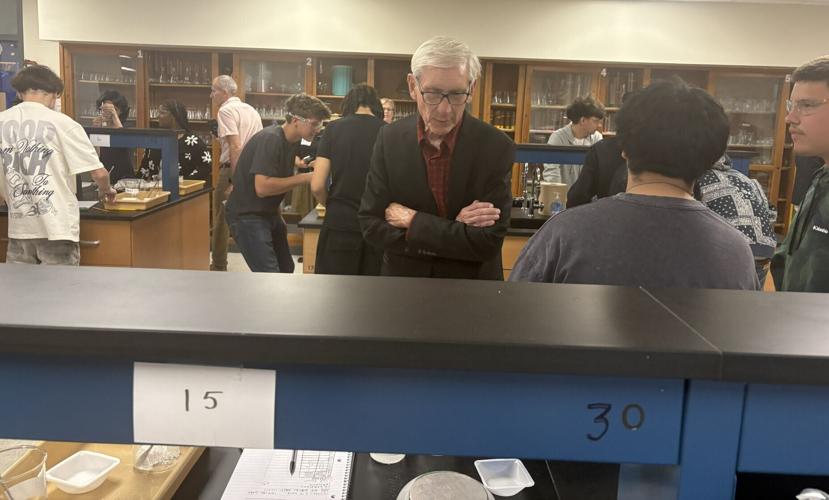 Evers visits Tremper High School
