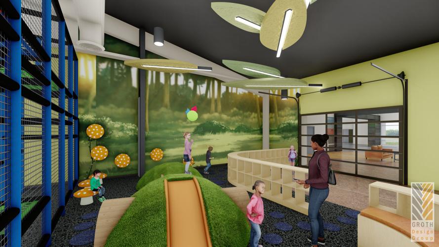Lakeland Park - GROTH Design Group conceptual image of contained Totland soft play area for preschoolers