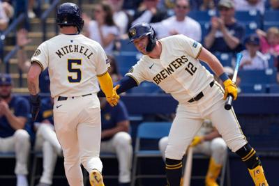 Angels Brewers Baseball