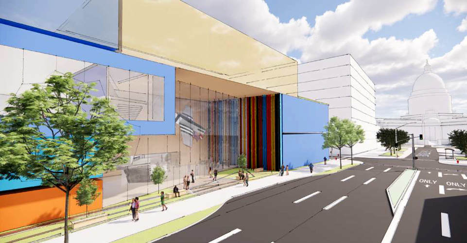 Wisconsin Veterans Museum Concept B (street view)