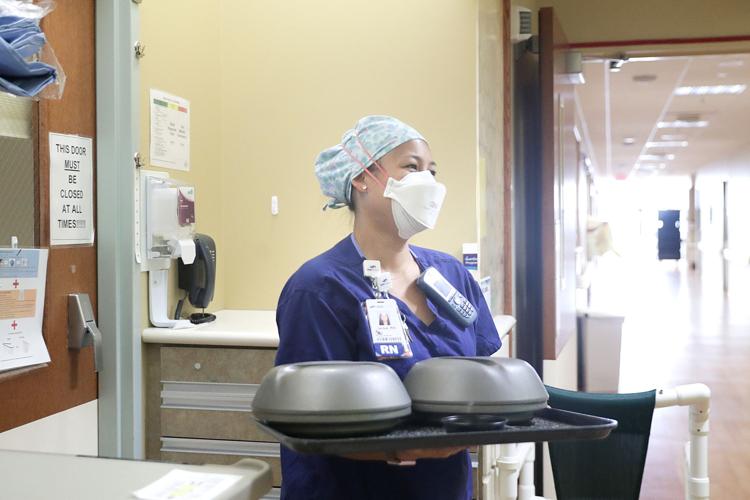 Rehberg with food trays