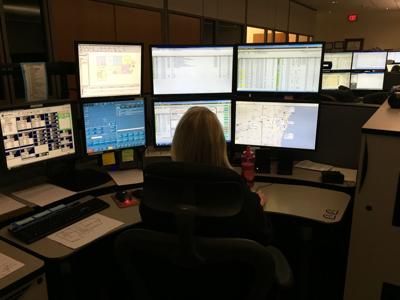 Racine County Communications Center monitors, 2016