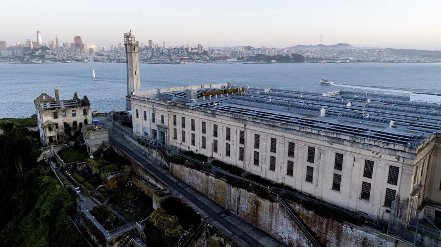 APTOPIX Trump Alcatraz