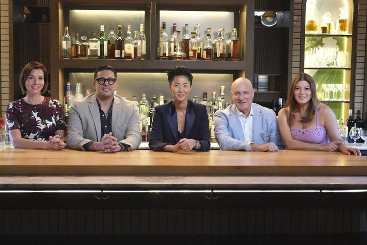 The final judges table from the "Supper Club" episode of "Top Chef"