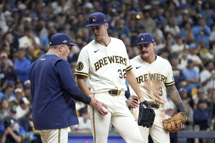 Brewers vs. Dodgers NLCS Game 1 - WSJ sports jump photo option