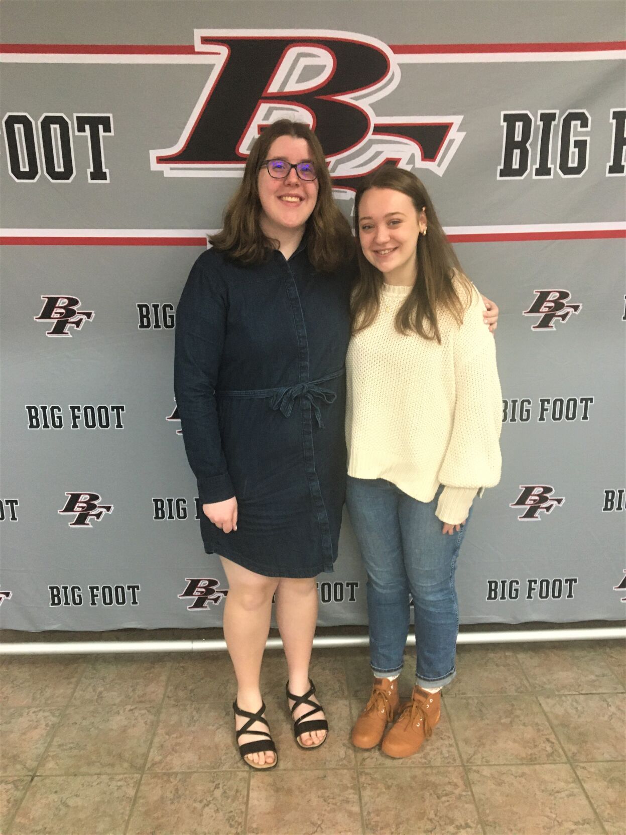 Big Foot High School valedictorian Drew Cronin and salutatorian Alexis Swaney