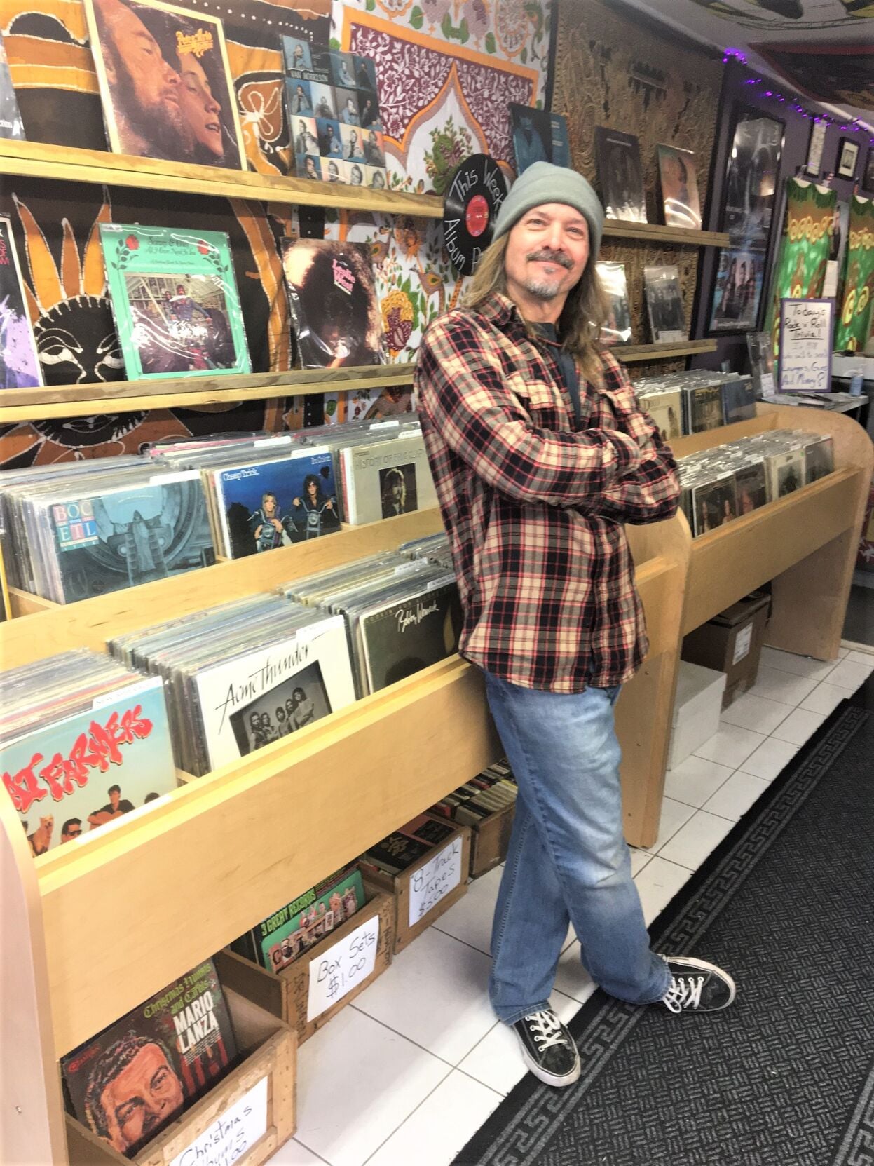 Tim Townsend, owner of Black Circle Records, Lake Geneva