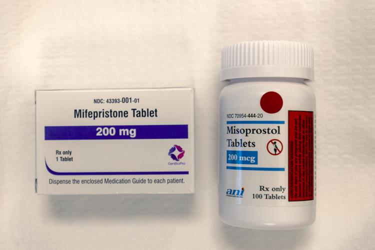 In this photo illustration, Mifepristone and misoprostol are seen at Wyoming's last abortion clinic, Wellspring Center March 10, 2025, in Casper, Wyoming.