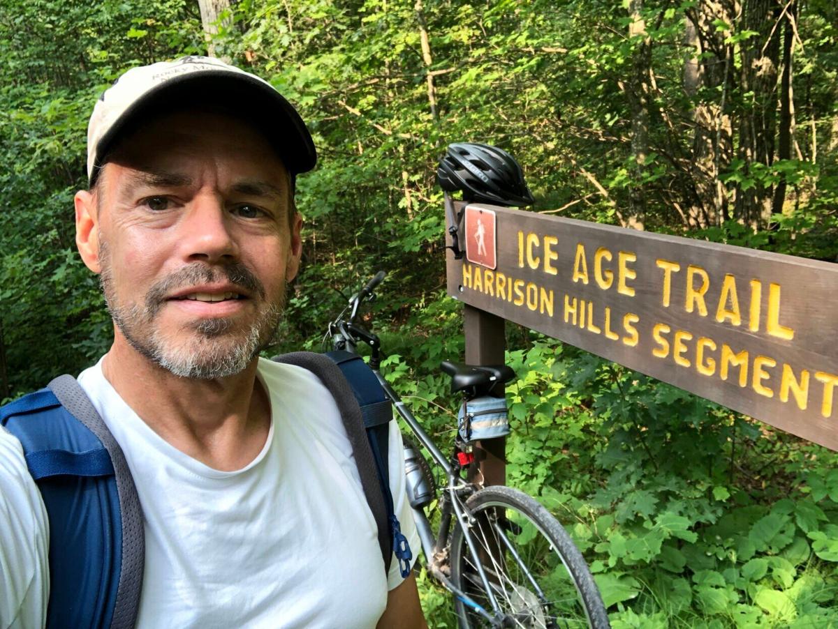 Harrison Hills selfie with bike