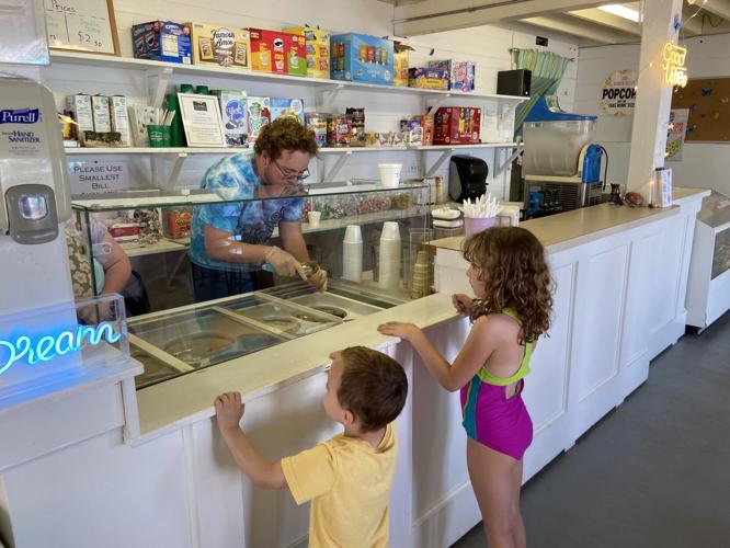 Norman B. Barr camp’s ice cream shop