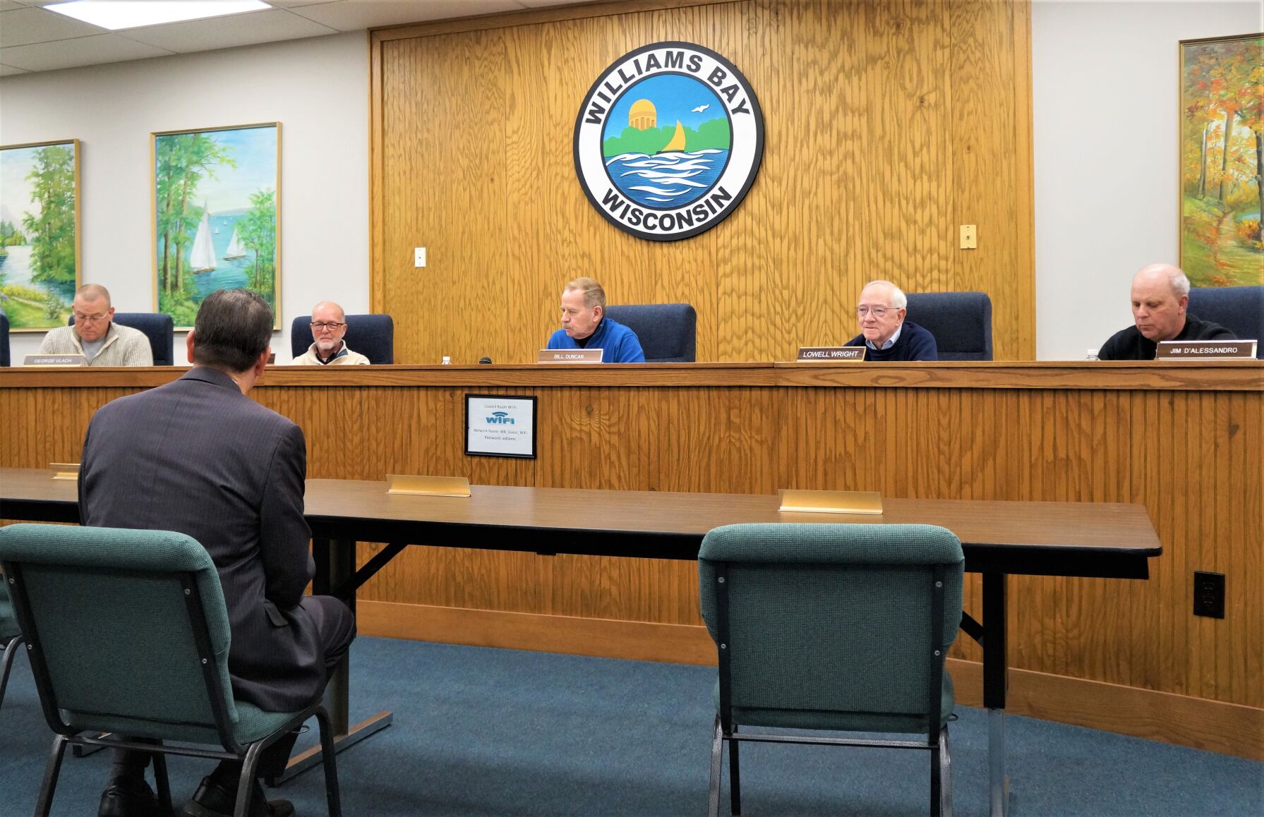 Lothspeich questioned by Williams Bay Village Board prior to his conditional appointment as village administrator