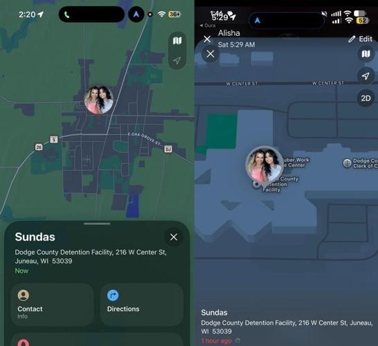 Sunny Naqvi's phone at the Dodge County Jail