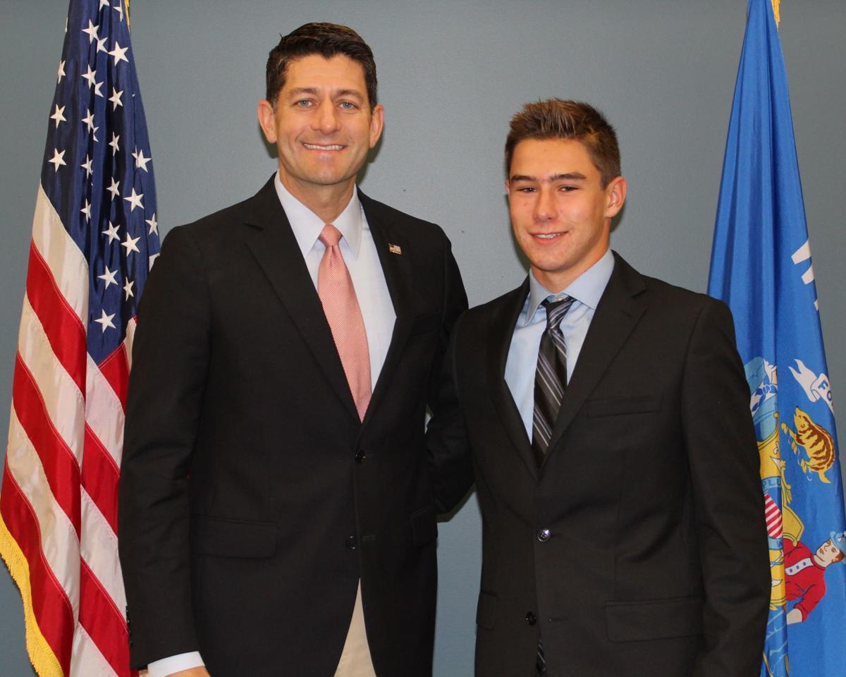Christian Karabas with Paul Ryan