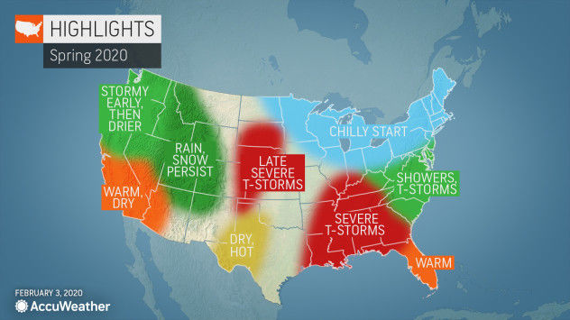 AccuWeather spring 2020 forecast
