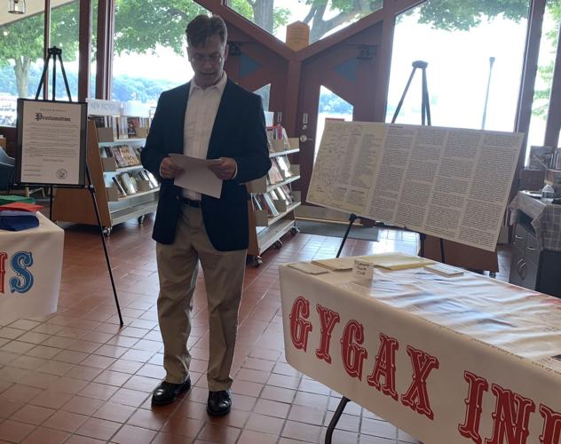 Paul Stormberg announces the opening of the Gary Gygax Appendix N Alcove exhibit