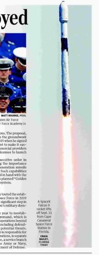 Space weapons deployed