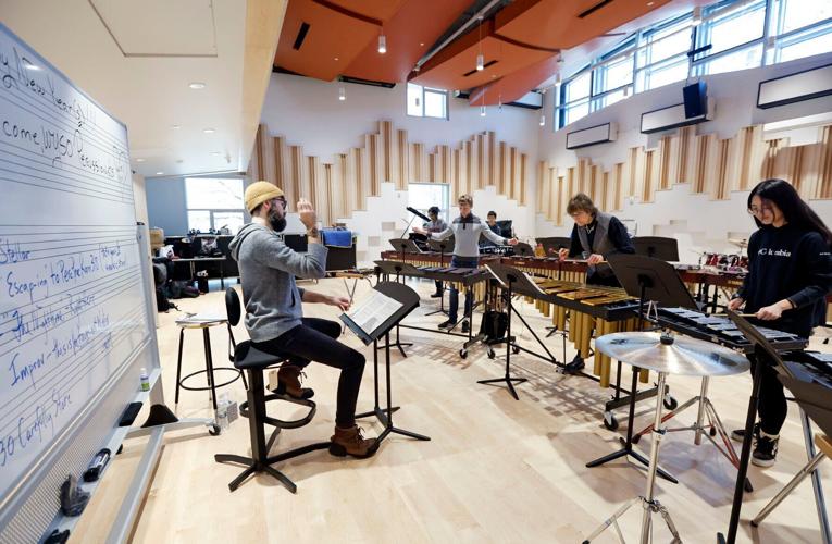 WYSO Percussion Ensemble practice